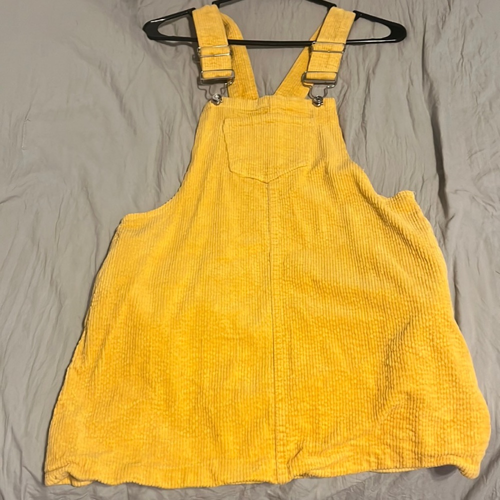 Orangish yellow overalls/skirt